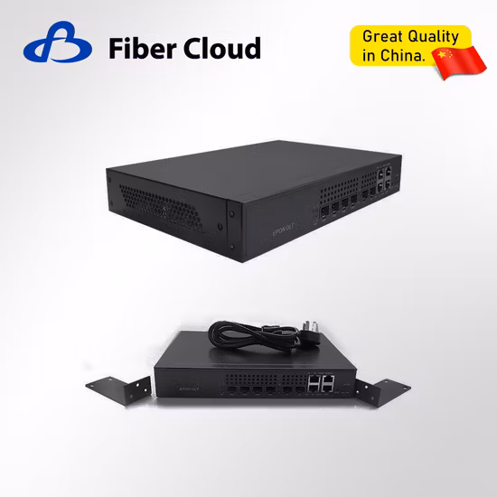 Relación de división máxima 1: 64 Epon Olt 4 puertos con módulo SFP
