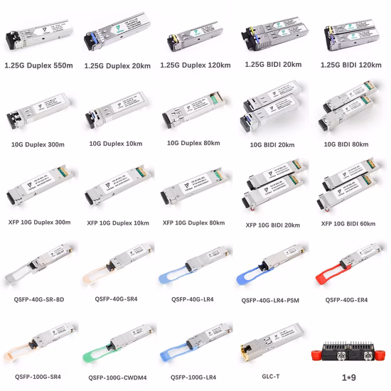 Módulo óptico del duplex 2.5g SFP los 2km SFP del transmisor-receptor 1310nm del monomodo